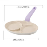 2-4 Holes Thickened Non-Stick Omelet & Pancake Frying Pan – Multi-Hole Breakfast Maker