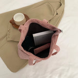 Women’s Corduroy Handbag – Large Capacity Satchel Shopping Bag (Multifunctional)