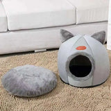“Pet Bed with Cat Ears – Soft & Warm Cat Bed for Small, Medium & Large Cats, Machine Washable”