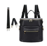 2022 PU Leather Diaper Backpack – Fashion Mommy & Daddy Bag with Changing Pad | Large Capacity Baby Organizer Nappy Bag