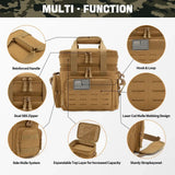 “Large-Capacity Tactical Insulated Lunch Box for Men – Leak-Proof Cooler Bag”