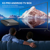 K3 Pro Android 10.0 TV Box – 6K HDR Media Player with Built-in WiFi Antenna, US Terrestrial Channel Support (Ships from US)