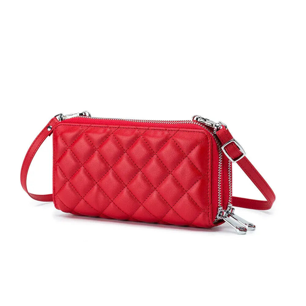 Women’s Fashion Crossbody Shoulder Bag – Cellphone Purse with Card Holder, Wallet Organizer & Zipper Closure Handbag