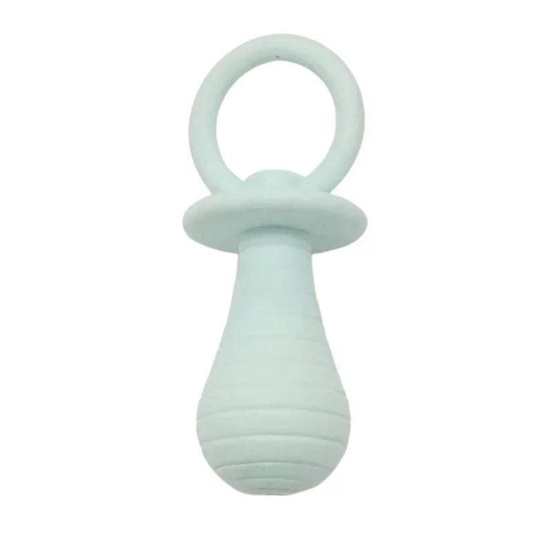 Pet Pacifier Rubber Chew Toy 🐾 – Squeaky Play Toy for Puppies & Kittens, Durable & Safe Teething Fun