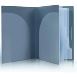 Accordion File Manager – 5 Pocket Expansion Folder with Pockets, Portable Paper Organizer for School & Office Supplies (Blue)