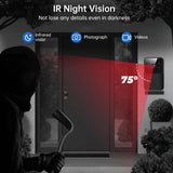 HD Wireless WiFi Doorbell Camera – Waterproof Smart Video Doorbell with Outdoor Security Camera, Two-Way Audio & Night Vision