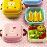 Cartoon Healthy Plastic Lunch Box – Microwave & Oven Safe Bento Box for Kids, Food Container Dinnerware