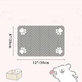 Pet Feeding Placemat – Waterproof Quick-Dry Mat with Rubber Backing for Dog & Cat Food and Water Bowls