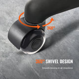 SucceBuy 2–3 Inch Office Chair Wheels (Set of 5) – Universal Replacement Casters for Gaming & Desk Chairs, Smooth on Hardwood & Carpet