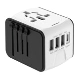 International Travel Power Plug Adapter – Portable Charger with 3 USB & 1 Type-C Ports for USA, EU, UK & AU