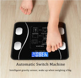 Intelligent USB Rechargeable Wireless Digital Weighing Scale with Bluetooth & LED Display – Body Fat Measurement