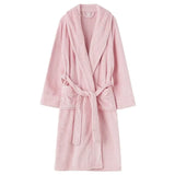Thick Coral Velvet Bathrobe – Warm Winter Long Robe for Men & Women | Soft Couple Pajama Robe & Shower Wrap