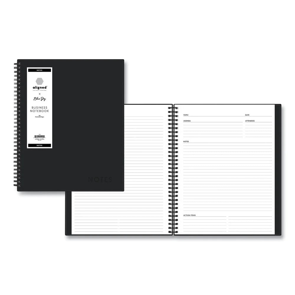 Professional Business Notebook – Narrow Ruled Wirebound Journal for Meetings, Notes & Agendas 🖋️
