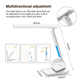 💡 LAOPAO 10W Qi Wireless Charging LED Desk Lamp – Dimmable Sliding Control, USB Port, Auto Timer & Night Light