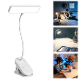 📖 LED Reading Light – Bendable Touch Clip-On Lamp with USB Charging, Multi-Function Night Light for Bedroom & Dorm