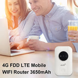 150Mbps 4G LTE Portable WiFi Router – Pocket Wireless Hotspot with SIM Card Slot & 3600mAh Battery for Wide Coverage