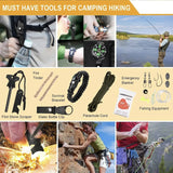 14-in-1 Camping & Survival Kit – Outdoor Emergency Gear with First Aid, Self-Defense & Tools 🏕️🛠️