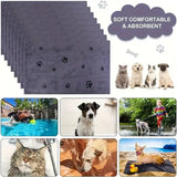 Quick-Dry Microfiber Dog Bath Towel – Soft, Super Absorbent Pet Grooming Towel Set (2 pcs) 🐾