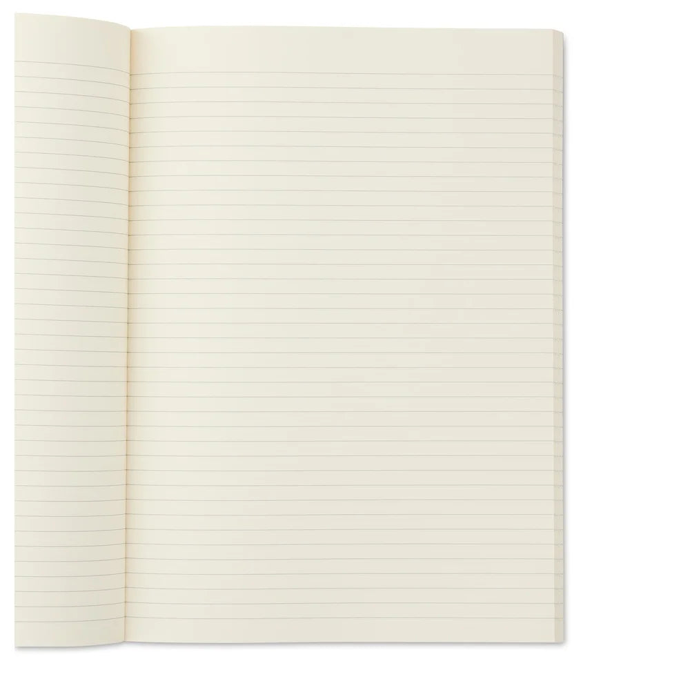 Durable 7×9.87" Poly Notebook – 80 Ruled Pages, Flexible Cover for School & Office 📓💼