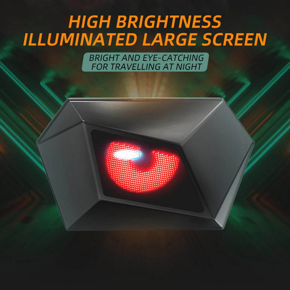 Hard Shell Knight-Style LED Shoulder Backpack – Portable Outdoor Cycling Bag for Men with Inclined Strap Design