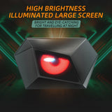 Hard Shell Knight-Style LED Shoulder Backpack – Portable Outdoor Cycling Bag for Men with Inclined Strap Design