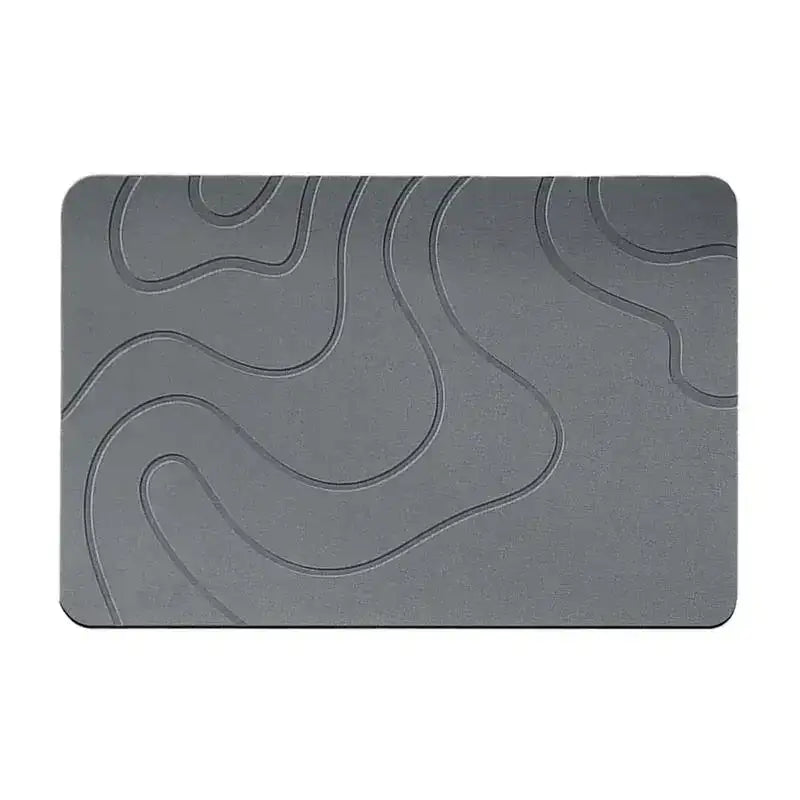 Indoor Diatomite Stone Bath Mat – Soft Water Absorption & Quick-Dry Shower Floor Rug
