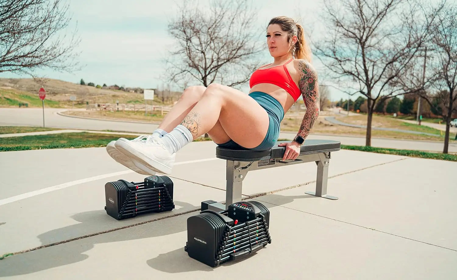 Foldable Travel Workout Bench — Compact Home Gym Bench with High-Density Foam, Quick Fold Design & Easy Storage 💪