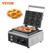Vevor 6‑Hole Electric Donut Maker – Stainless Steel, Double‑Sided Heating, Adjustable Temp 50–300 °C, Commercial Grade