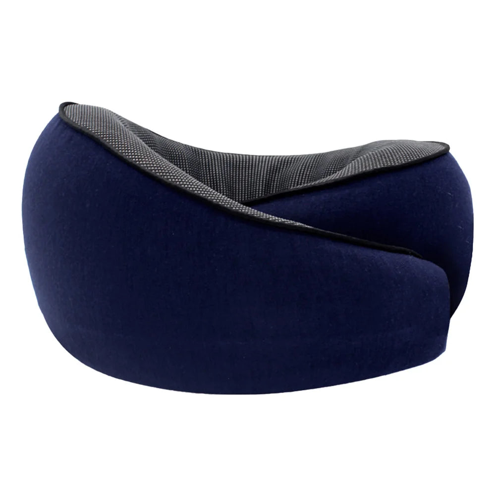 U-shaped adjustable travel neck pillow – ergonomic support cushion & reusable headrest for airplane, car, chair, home & office