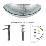48" White Bathroom Vanity – Marble-Texture Top, 4 Drawers & Double Glass Vessel Sinks (Modern Standing Cabinet)