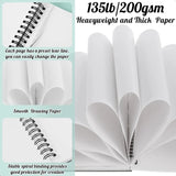 135 lb (200 gsm) Double-Sided Bleedproof Marker Paper Pad – 7.6×10″ Sketch & Art Paper (30 Sheets)