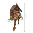 Cuckoo Wooden Wall Clock with Pendulum – Retro Hanging Clock for Bedroom, Living Room & Office Décor