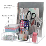 Multi-Compartment Desktop Organizer – 9-Slot Home & Office Shelf