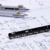 6-Inch Pocket Architectural Scale Ruler – Compact 2-Pack Precision Measuring Tool