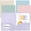 Heavy-Duty Plastic Folders – 5-Pack Muted Pastel 2-Pocket File Folders, Letter Size (8.5" x 11") 🌸
