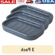 3-Pack Durable Ceramic Soap Dish Trio – Multi-Use Home & Bathroom Storage Organizer