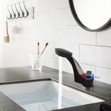 Modern Arc-Shaped Single-Handle Faucet – Matte Black Finish for Bathroom & Kitchen Sink