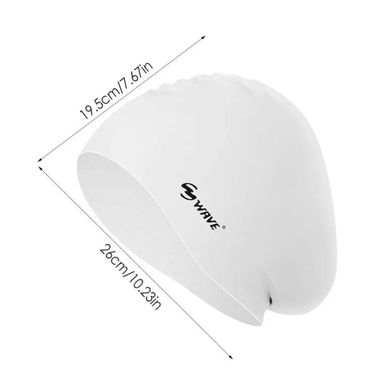 Elastic Silicone Swimming Cap – Waterproof Swim Hat for Men & Women, Protects Ears & Long Hair