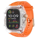 Apple Watch Modification Kit – Transparent Protective TPU Case + Strap for Ultra, Series 9/8/7/6/5/4 (45mm/44mm/49mm)