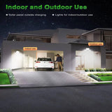 Solar Outdoor Motion Sensor Light with Remote – LED Floodlight | Waterproof Security Light for Patio, Garage, Porch & Yard