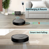 Wi-Fi App-Controlled Robot Vacuum – 3600 Pa Strong Suction, Auto-Docking & Smart Navigation