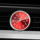 Fashionable car watch – glow-in-the-dark luminous mini dashboard clock with night light, stick-on design for vehicle accessories