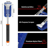 “Grill Brush & Scraper – Safe Nylon Bristles Triple Scrubber for BBQ Cleaning Cast Iron, Porcelain & Weber Gas Grates”