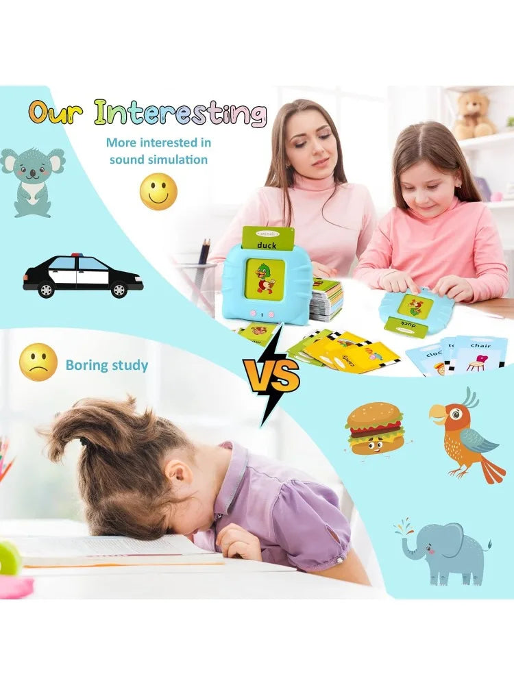 Interactive Talking Flash Cards – 384 Sight-Words Learning Set for Toddlers (Alphabet, Colors, Numbers & Shapes) 📚🔊