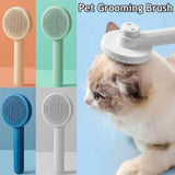 Cat Grooming Brush & Hair Remover Comb – Pet Grooming Tool for Cats, Kittens & Puppies, Removes Loose Fur & Tangles
