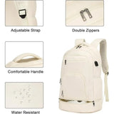 “Advanced Gym Backpack with Shoe Compartment & USB Charging – Waterproof Lightweight Daypack”