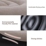 Inflatable Plush Sofa Bed & Foldable Footrest Lounge Chair – Outdoor & Indoor Portable Lazy Daybed with Feet Bench 🛋️