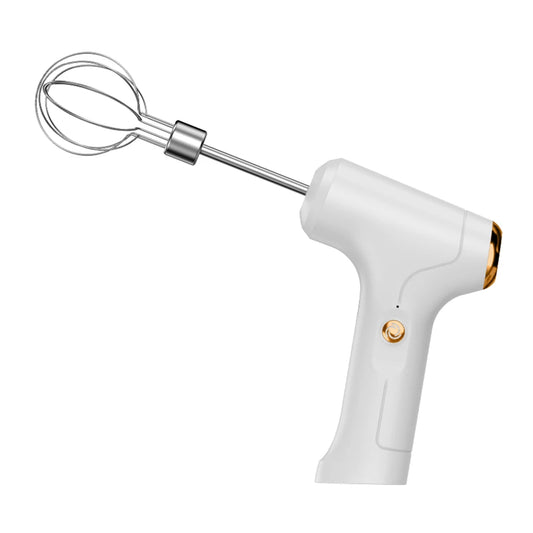 Handheld Electric Mixer – USB Rechargeable Mini Whisk with One-Touch Speed Control & Beater Attachments 🍰🔋