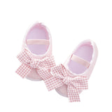 Baby Girl Slip-On Shoes – Cute Bow Detail with Flexible Soft Sole & Secure Elastic Band for Indoor & Outdoor Use