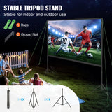 Vevor Portable Projection Screen Kit – 16:9 HD/4K, Tripod Stand for 100″, 120″ or 150″ Viewing